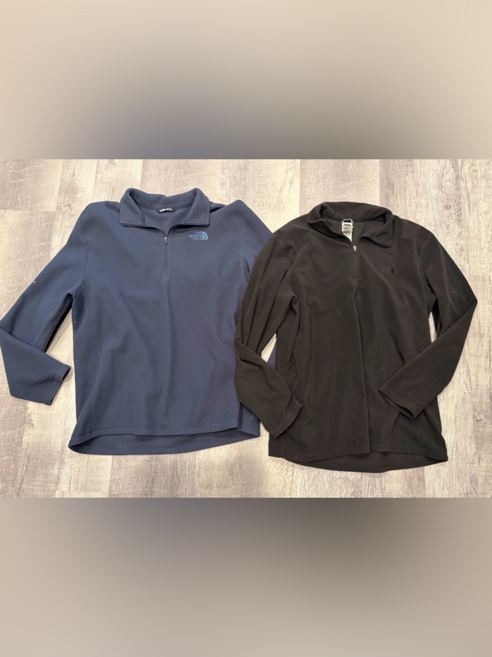 North Face Quarter Zip Fleece Pullovers
